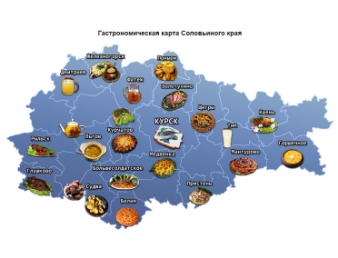 ГАСТРОНОМИЧЕСКАЯ КАРТА КУРСКОЙ ОБЛАСТИ
